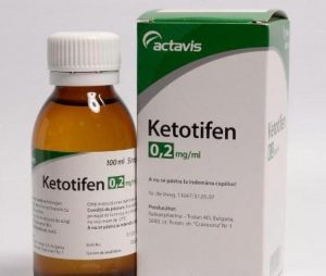 Кетотифен в форме сиропа для детей