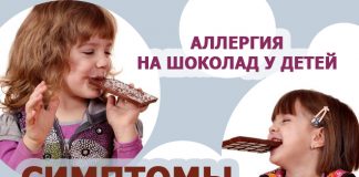 Аллергия на шоколад у детей - симптомы